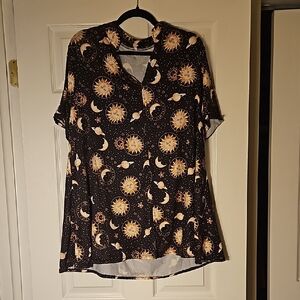 Celestial Print Women's Top